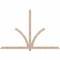 Ekena Millwork Redmond Smooth Timber Gable Bracket, Douglas Fir, 96"W x 64"H x 3 1/2"D x 3 1/2"F, 16/12 Pitch GBW096X64X0404RED00SDF - alternate 1